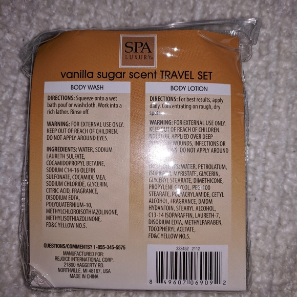 NWT! Spa Luxury Lotion & Body Wash Set - Picture 3 of 4